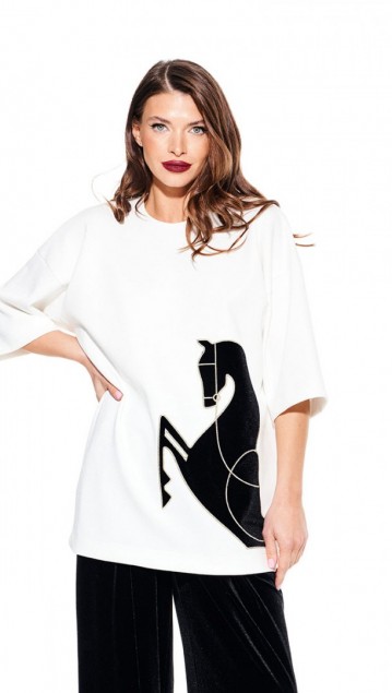 Elletto Джемпер 3937  Молочный фото 6