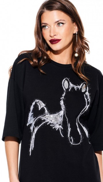 Elletto Джемпер 3938 Черный 