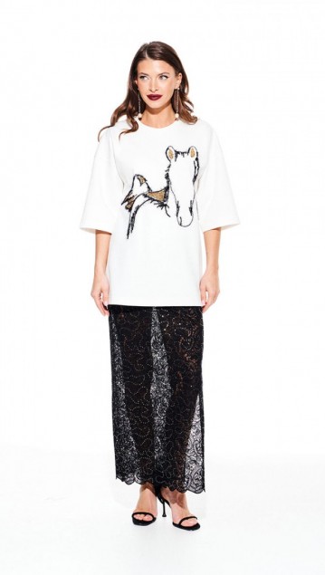 Elletto Джемпер 3938 Молочно-золотой фото 4