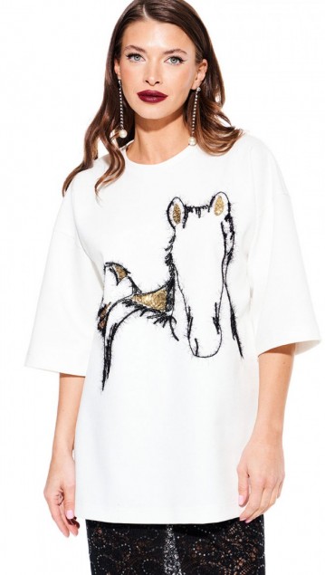 Elletto Джемпер 3938 Молочно-золотой 