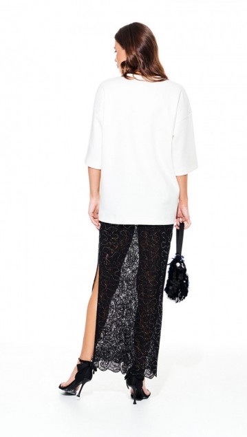 Elletto Джемпер 3938 Молочный фото 5