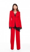 Elletto Костюм 5319 Красный фото 5