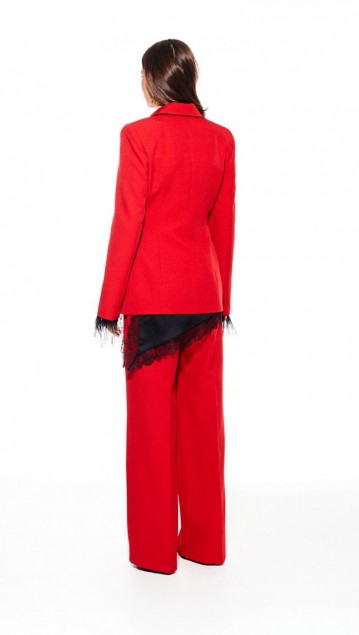 Elletto Костюм 5319 Красный фото 3