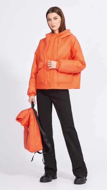 EOLA STYLE Куртка 2351 Оранжевый фото 2