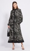 EOLA STYLE Платье 2430 Черный с рисунком фото 3