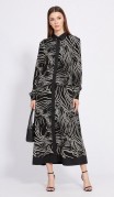 EOLA STYLE Платье 2430 Черный с рисунком фото 2