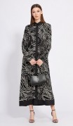 EOLA STYLE Платье 2430 Черный с рисунком фото 4