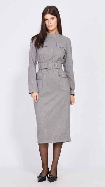 EOLA STYLE Платье 2509 Серый 