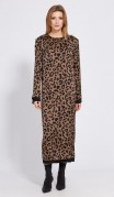 EOLA STYLE Платье 2513 Коричневый  леопард фото 3
