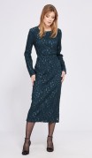 EOLA STYLE Платье 2570 Темный-изумруд фото 3