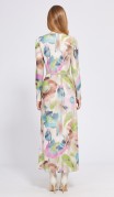 EOLA STYLE Платье 2578 Бежевый в цветы фото 6