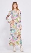 EOLA STYLE Платье 2578 Бежевый в цветы фото 5
