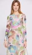 EOLA STYLE Платье 2578 Бежевый в цветы фото 4