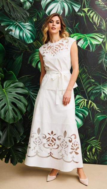 EOLA STYLE Юбка 2819 Молочный 