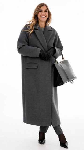 EOLA STYLE Пальто 2894 Серый фото 2 EOLA STYLE Пальто 2894 Серый фото 2