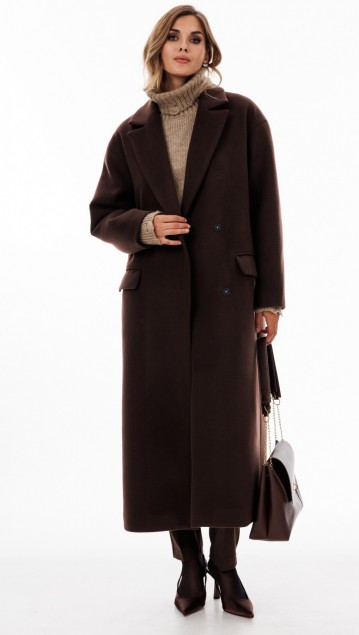 EOLA STYLE Пальто 2894 Коричневый  EOLA STYLE Пальто 2894 Коричневый