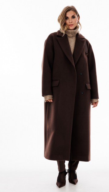 EOLA STYLE Пальто 2894 Коричневый фото 2 EOLA STYLE Пальто 2894 Коричневый фото 2