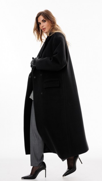 EOLA STYLE Пальто 2894 Черный фото 4 EOLA STYLE Пальто 2894 Черный фото 4