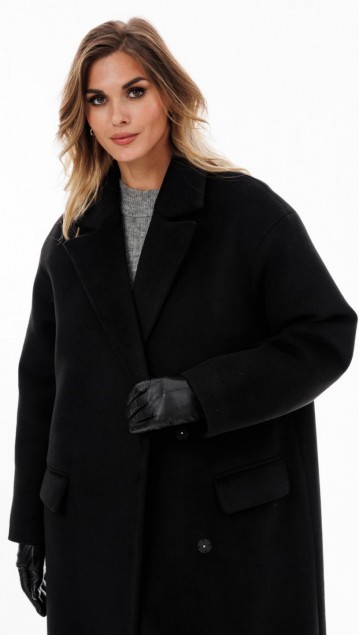 EOLA STYLE Пальто 2894 Черный фото 5 EOLA STYLE Пальто 2894 Черный фото 5