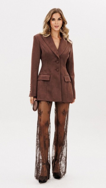 EOLA STYLE Жакет 2923-1 Темный шоколад фото 5