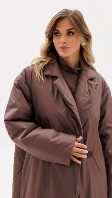 EOLA STYLE Пальто 2926 Какао фото 6
