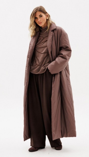 EOLA STYLE Пальто 2926 Какао фото 2