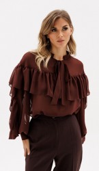  Блузка 2935 Шоколад