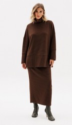  Юбка 2972 Темный шоколад