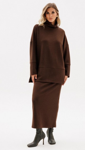 EOLA STYLE Юбка 2972 Темный шоколад фото 2