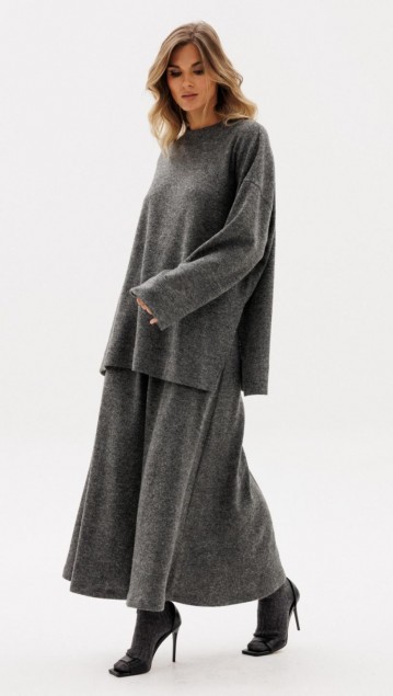 EOLA STYLE Юбка 2974 Темный графит фото 3