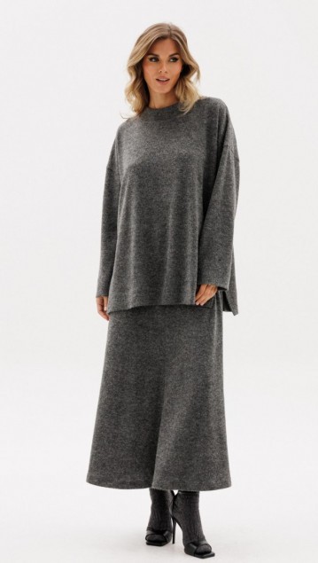 EOLA STYLE Юбка 2974 Темный графит 