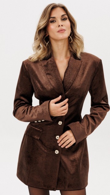 EOLA STYLE Платье 2998 Коричневый фото 3