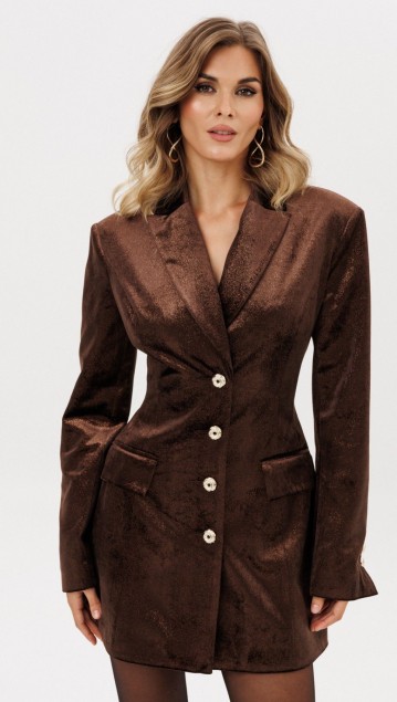 EOLA STYLE Платье 2998 Коричневый фото 4