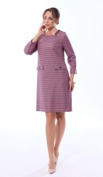  Платье 44082-3 Розово-серый