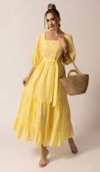  Платье 44117  Желтый