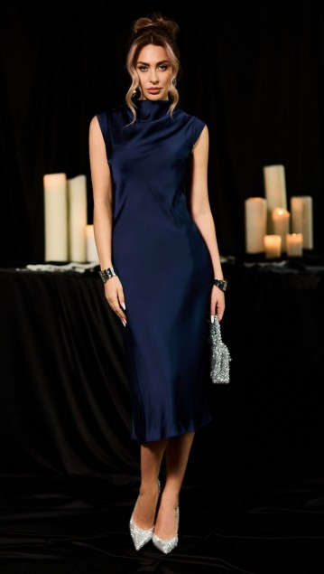 Golden Valley Платье 4964-1 Темно-синий 