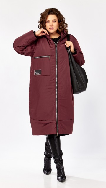 Lady Secret Пальто 5018-1 Бордовый 