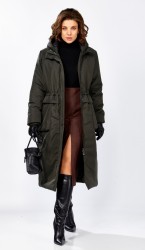  Пальто 8295  Хаки