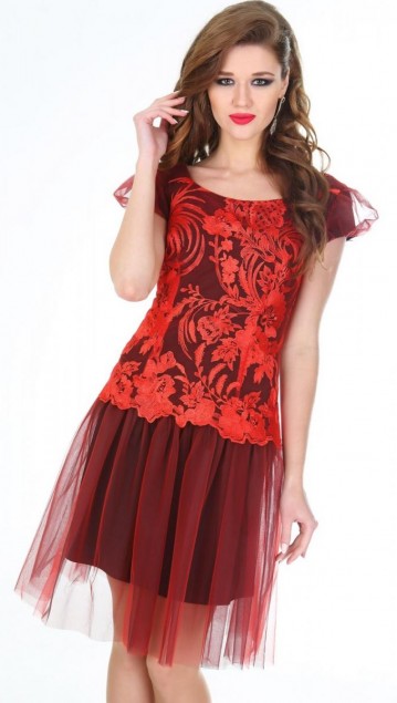 LaKona Платье 983 красный фото 3