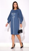 Лилиана Платье 1253 Серо-голубой фото 3