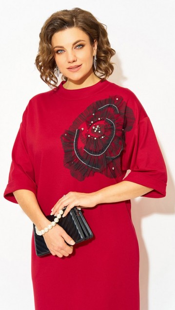 Лилиана Платье 1464 Алый фото 5