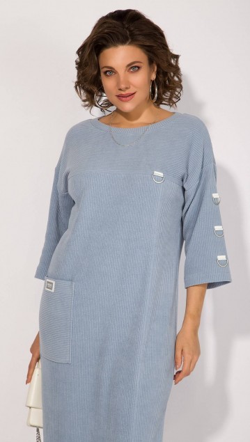 Лилиана Платье 1485 Голубой фото 3