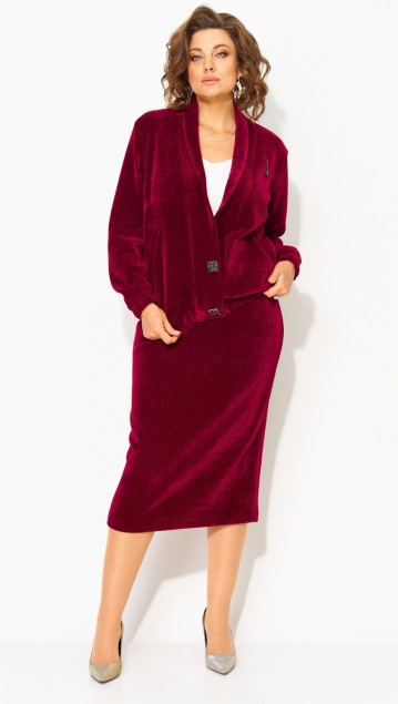 Лилиана Костюм 1487 Винный фото 5