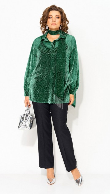 Лилиана Костюм 1496БрПн Изумруд+черный 