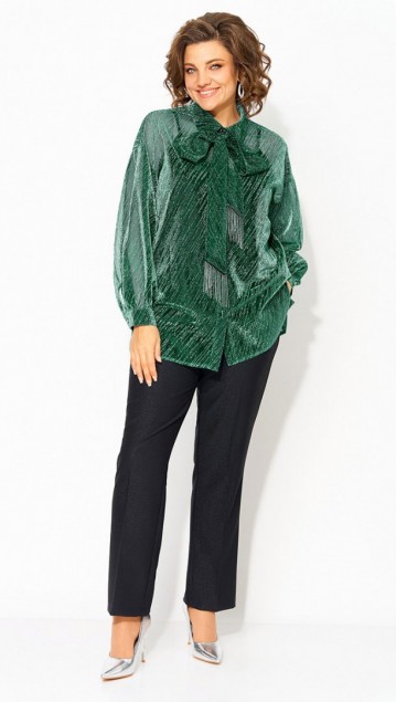 Лилиана Костюм 1496БрПн Изумруд+черный фото 3