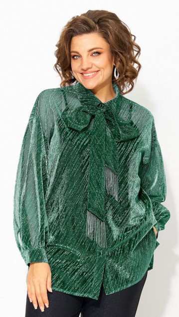Лилиана Блузка 1496 Изумруд 