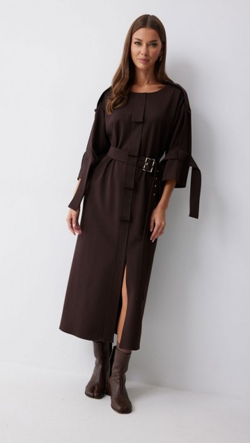 Люше Платье 4212 Коричневый фото 4