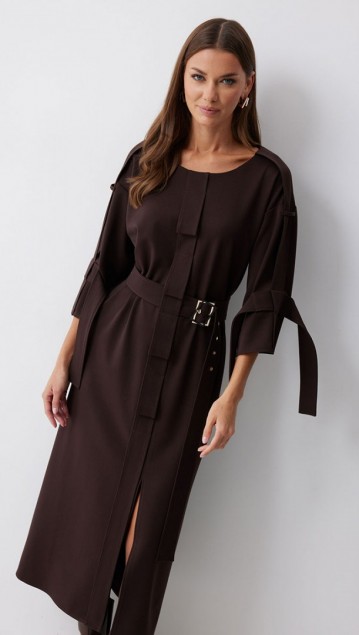 Люше Платье 4212 Коричневый фото 6