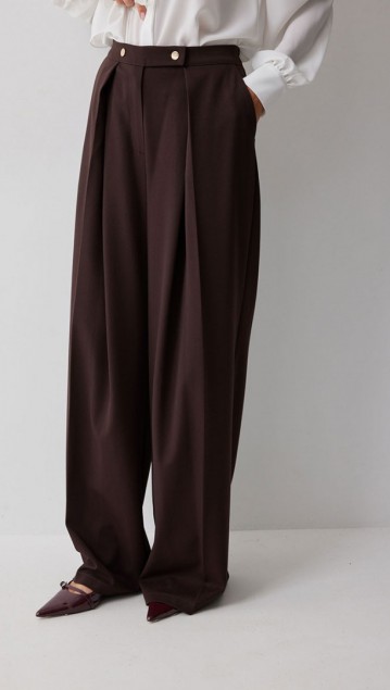 Люше Брюки 4214 Коричневый фото 4