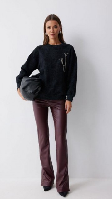 Люше Джемпер 4216  Черный фото 6